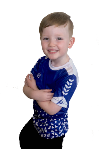 BOURKE SPORTS BUA TRAINING JERSEY (KIDS) BLUE/WHITE