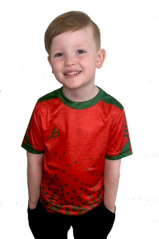BOURKE SPORTS BUA TRAINING JERSEY (KIDS) RED/GREEN