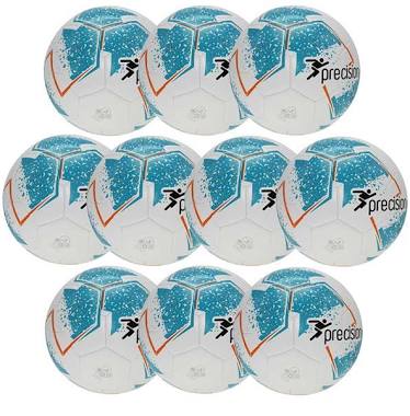 PRECISION FUSION IMS TRAINING FOOTBALL 10 PACK - BLUE/WHITE