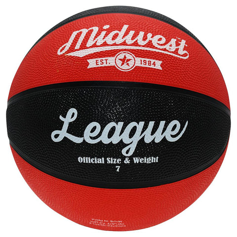 MIDWEST LEAGUE BASKETBALL SIZE 6 RED/BLACK