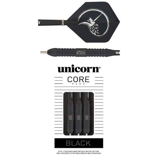 UNICORN CORE PLUS BLACK BRASS DARTS