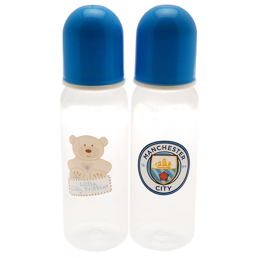 MAN CITY 2 PACK BABY BOTTLES