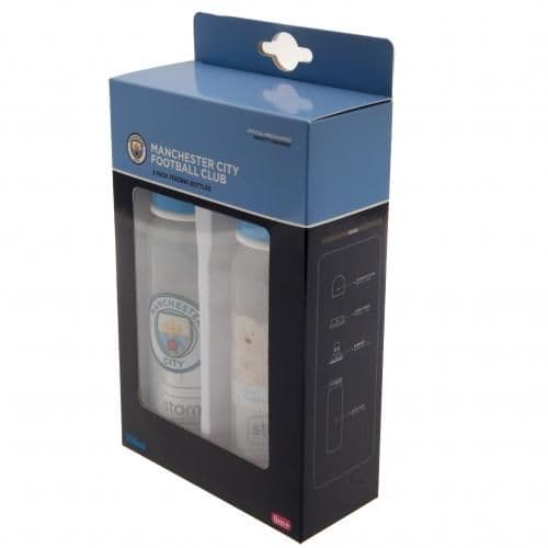 MAN CITY 2 PACK BABY BOTTLES
