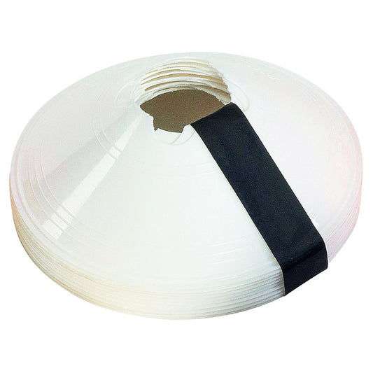 SET OF 10 SAUCER CONES - WHITE