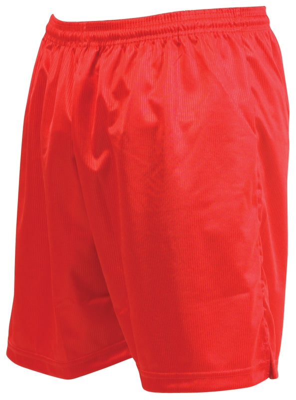 PRECISION MICRO STRIPE KIDS FOOTBALL SHORTS - RED