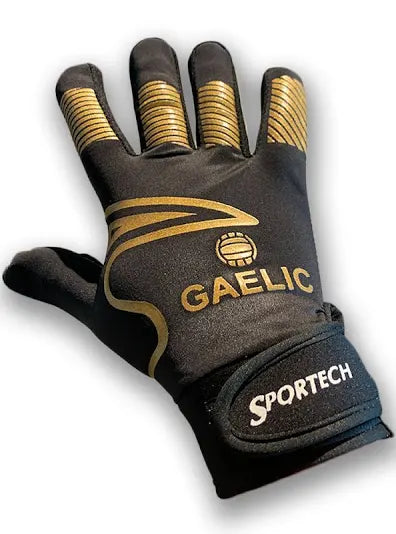 SPORTECH GAELIC FOOTBALL GLOVES - BLACK/GOLD