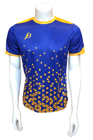BOURKE SPORTS BUA TRAINING JERSEY (ADULT) -  BLUE/YELLOW