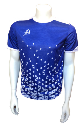 BOURKE SPORTS BUA TRAINING JERSEY (ADULT) - BLUE/WHITE