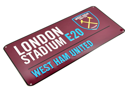 WEST HAM STREET SIGN